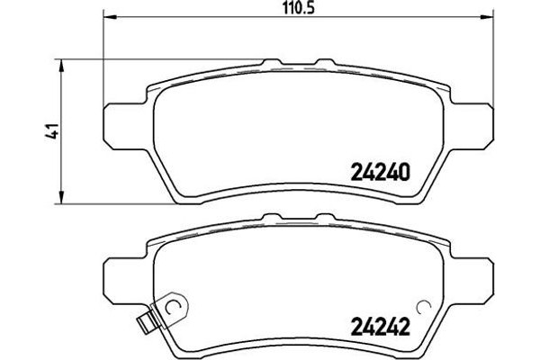 Brembo Σετ τακάκια, Δισκόφρενα - P 56 060