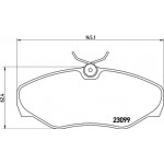 Brembo Σετ τακάκια, Δισκόφρενα - P 56 061