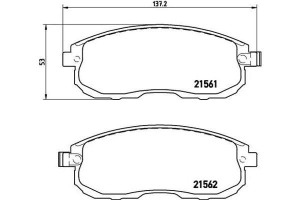 Brembo Σετ τακάκια, Δισκόφρενα - P 56 065