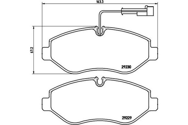 Brembo Σετ τακάκια, Δισκόφρενα - P 56 066