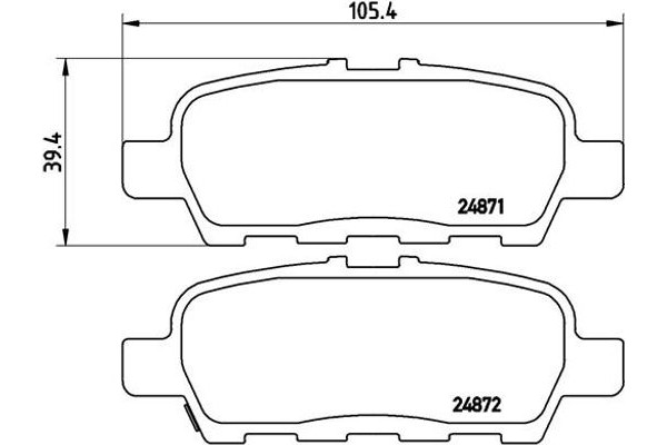 Brembo Σετ τακάκια, Δισκόφρενα - P 56 068