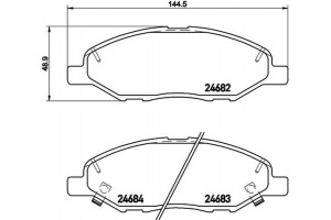 Brembo Σετ τακάκια, Δισκόφρενα - P 56 088