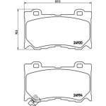 Brembo Σετ τακάκια, Δισκόφρενα - P 56 089