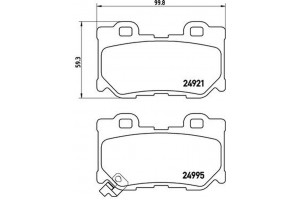 Brembo Σετ τακάκια, Δισκόφρενα - P 56 095