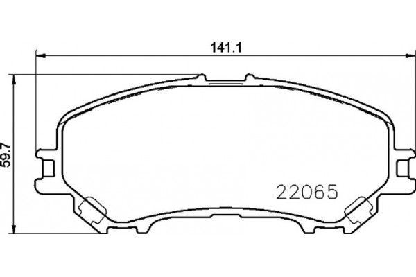 Brembo Σετ τακάκια, Δισκόφρενα - P 56 100