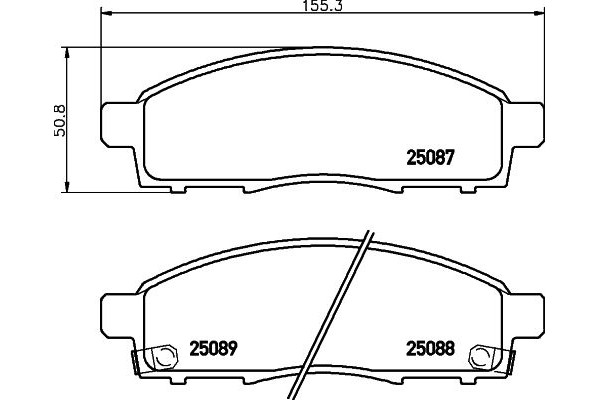 Brembo Σετ τακάκια, Δισκόφρενα - P 56 102