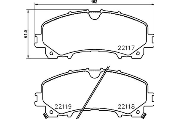 Brembo Σετ τακάκια, Δισκόφρενα - P 56 106