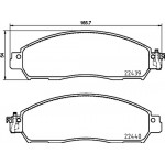 Brembo Σετ τακάκια, Δισκόφρενα - P 56 118