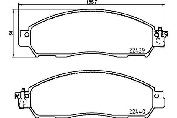 Brembo Σετ τακάκια, Δισκόφρενα - P 56 118