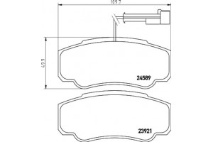 Brembo Σετ τακάκια, Δισκόφρενα - P 56 122