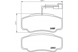 Brembo Σετ τακάκια, Δισκόφρενα - P 56 122