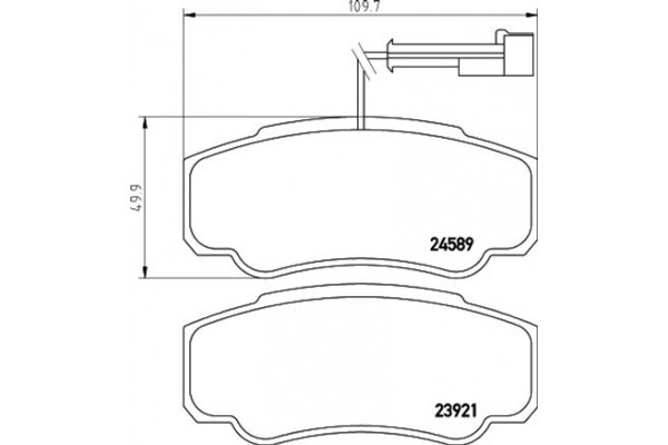 Brembo Σετ τακάκια, Δισκόφρενα - P 56 122