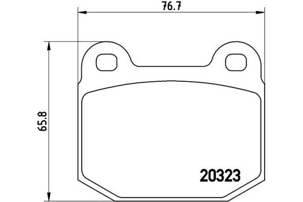 Brembo Σετ τακάκια, Δισκόφρενα - P 59 004