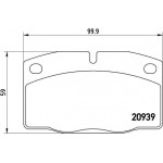 Brembo Σετ τακάκια, Δισκόφρενα - P 59 005