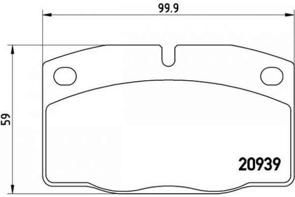 Brembo Σετ τακάκια, Δισκόφρενα - P 59 005