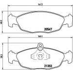 Brembo Σετ τακάκια, Δισκόφρενα - P 59 011