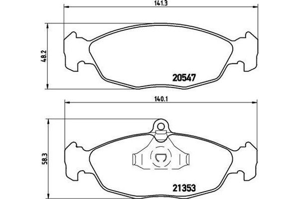 Brembo Σετ τακάκια, Δισκόφρενα - P 59 011