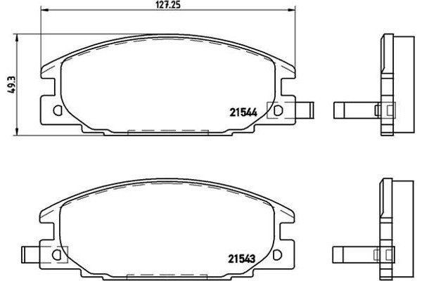 Brembo Σετ τακάκια, Δισκόφρενα - P 59 015