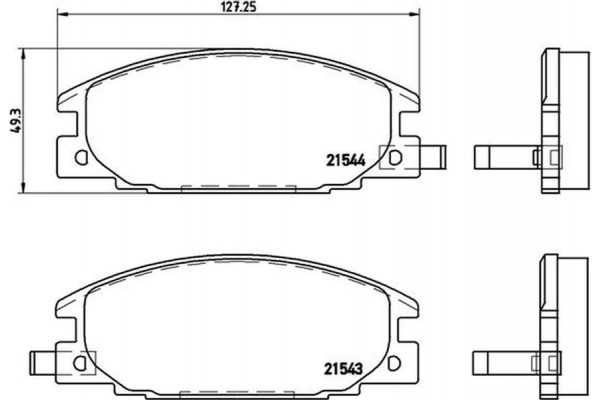 Brembo Σετ τακάκια, Δισκόφρενα - P 59 015
