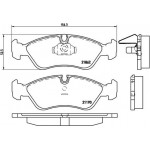 Brembo Σετ τακάκια, Δισκόφρενα - P 59 017