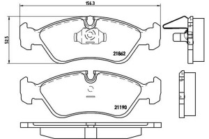 Brembo Σετ τακάκια, Δισκόφρενα - P 59 017