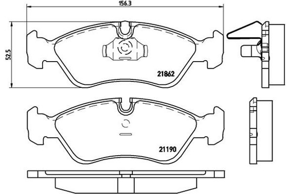 Brembo Σετ τακάκια, Δισκόφρενα - P 59 017