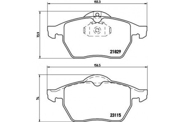 Brembo Σετ τακάκια, Δισκόφρενα - P 59 022