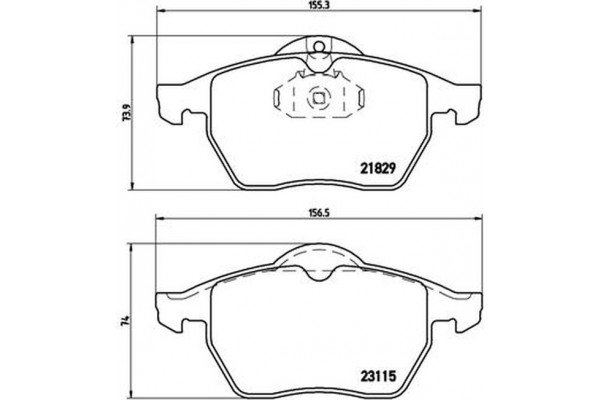 Brembo Σετ τακάκια, Δισκόφρενα - P 59 022