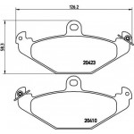 Brembo Σετ τακάκια, Δισκόφρενα - P 59 026