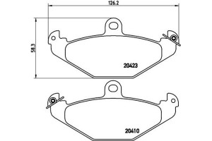 Brembo Σετ τακάκια, Δισκόφρενα - P 59 026