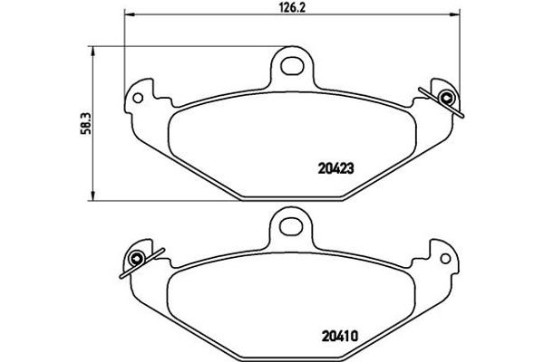 Brembo Σετ τακάκια, Δισκόφρενα - P 59 026