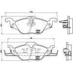 Brembo Σετ τακάκια, Δισκόφρενα - P 59 030