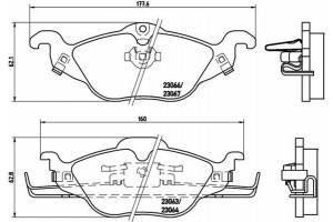 Brembo Σετ τακάκια, Δισκόφρενα - P 59 030