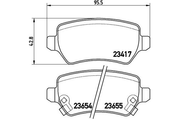 Brembo Σετ τακάκια, Δισκόφρενα - P 59 038X