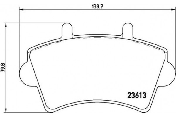 Brembo Σετ τακάκια, Δισκόφρενα - P 59 039