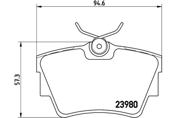 Brembo Σετ τακάκια, Δισκόφρενα - P 59 041