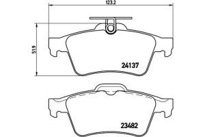 Brembo Σετ τακάκια, Δισκόφρενα - P 59 042