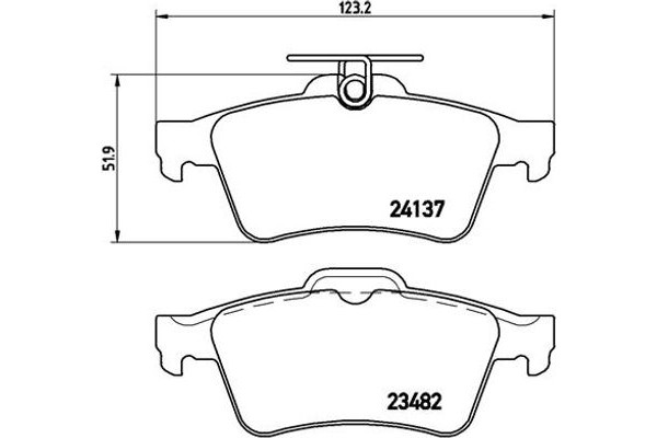 Brembo Σετ τακάκια, Δισκόφρενα - P 59 042