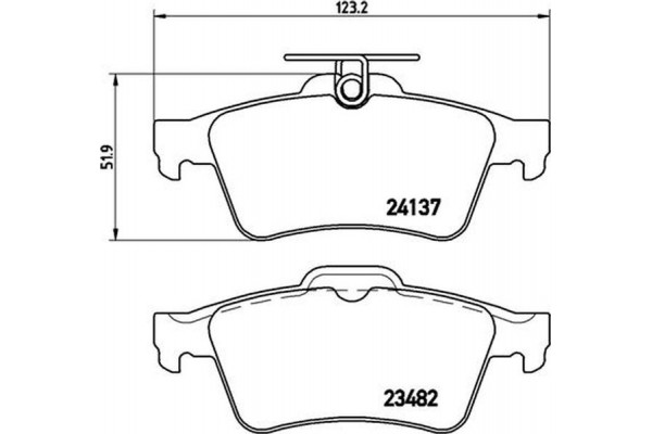 Brembo Σετ τακάκια, Δισκόφρενα - P 59 042