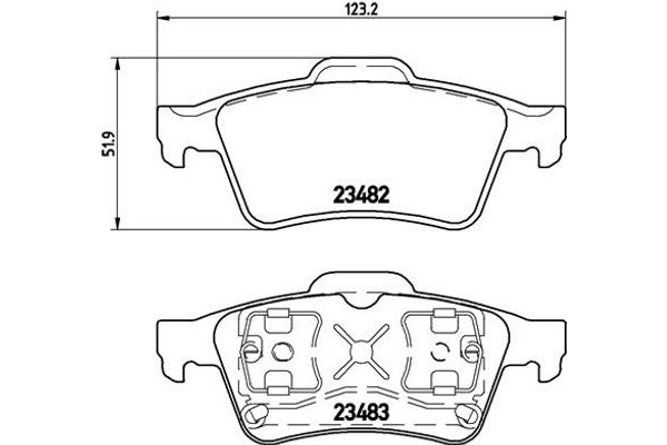 Brembo Σετ τακάκια, Δισκόφρενα - P 59 044