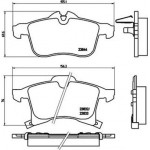 Brembo Σετ τακάκια, Δισκόφρενα - P 59 045