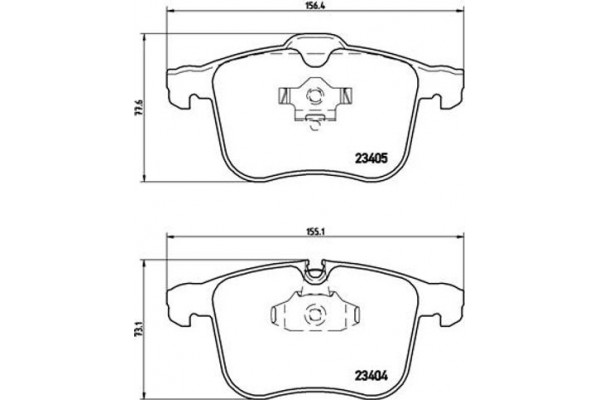 Brembo Σετ τακάκια, Δισκόφρενα - P 59 046