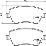 Brembo Σετ τακάκια, Δισκόφρενα - P 59 050