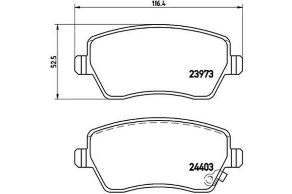 Brembo Σετ τακάκια, Δισκόφρενα - P 59 050