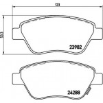 Brembo Σετ τακάκια, Δισκόφρενα - P 59 051