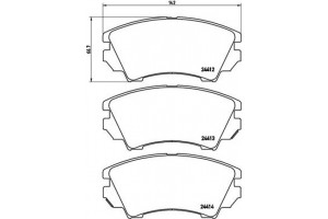 Brembo Σετ τακάκια, Δισκόφρενα - P 59 055