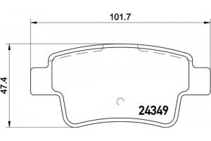 Brembo Σετ τακάκια, Δισκόφρενα - P 59 057