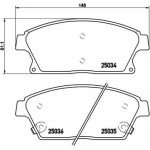 Brembo Σετ τακάκια, Δισκόφρενα - P 59 077X