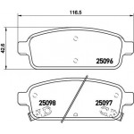 Brembo Σετ τακάκια, Δισκόφρενα - P 59 080