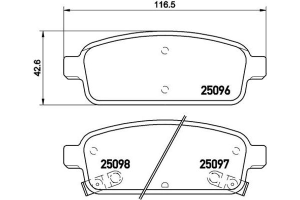 Brembo Σετ τακάκια, Δισκόφρενα - P 59 080